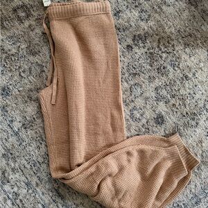 Aerie Women’s Tan Waffle Knit Joggers